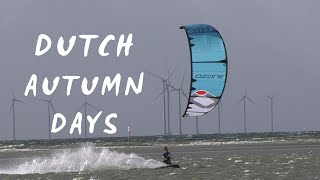 Kitesurfing in Dutch Autumn conditions [upl. by Racso]