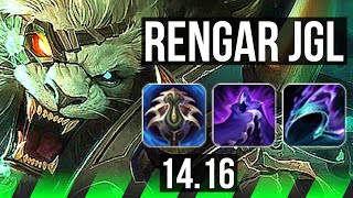 RENGAR vs MAOKAI JGL  66 winrate 9211 Dominating Rank 12 Rengar  EUW Grandmaster  1416 [upl. by Anialad]