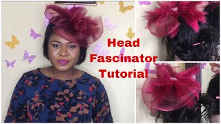 Head Fascinator Tutorial  DeyshawlahTV [upl. by Reseda]