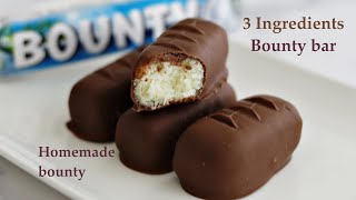 HOW TO MAKE BOUNTY CHOCOLATE BARS AT HOME [upl. by Lehte472]