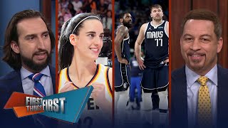 Luka Kyrie amp NBA’s Best Scoring Duos  Caitlin Clark winless in WNBA career  FIRST THINGS FIRST [upl. by Su674]