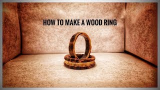 How to make a wooden ring with a Dremel or rotary tool [upl. by Kcaz105]