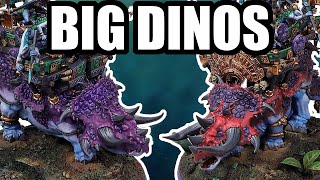 Painting Stegadons part 1 the dinos  Painting Seraphon  Fully Painted [upl. by Victor722]