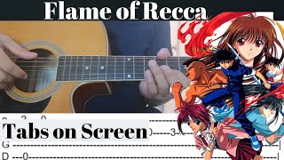 FREE TAB Flame Of Recca OST The Oystars  Nanka Shiawase Fingerstyle Guitar Cover [upl. by Andras661]