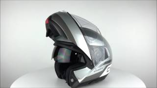 Schubert C4 Pulse Silver Helmet  Champion Helmets [upl. by Hirsh]