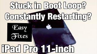 iPad Pro 11in Stuck in Boot Loop Constantly Restarting Easy Fixes [upl. by Nikkie]