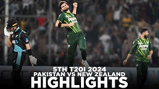 Full Highlights  Shaheens Secures the Series  Pakistan vs New Zealand  5th T20I 2024  M2E1K [upl. by Ahtenek]