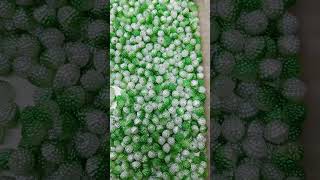 white amp green combination color6mm diamond imitation pearl beads accessories diy [upl. by Tnerual]