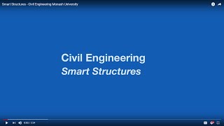 Smart Structures  Civil Engineering Monash University [upl. by Annasus281]