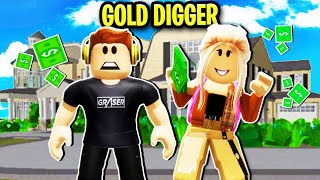 Gold Digger Has A Crush On Me In Roblox Brookhaven 💖🤑 [upl. by Oscar]