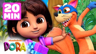 Swiper’s Sneakiest Swipes 🦊 2  20 Minutes  Dora amp Friends [upl. by Dwaine235]