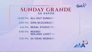 GMA Schedule Sunday Grande sa Hapon September 1 2024 Snippet [upl. by Murton]