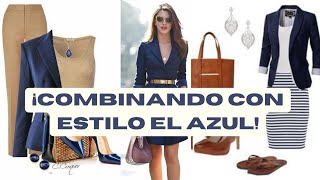 COMO COMBINAR EL COLOR AZUL PARA OUTFITS MODERNOS Y CASUALES  HOW TO USE BLUE COLOR Fashion women [upl. by Adaliah]