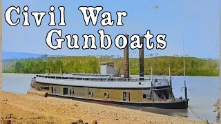 Rare Civil War Gunboat and Ironclad images [upl. by Airdni]