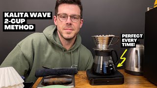 Kalita Wave Pour Over Coffee 2 Cup Method [upl. by Aitsirt207]