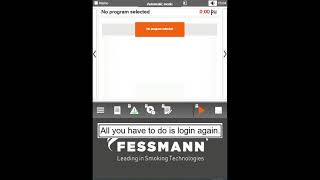 FESSMANN FOODCON2 13 Login after power failure [upl. by Haymo]