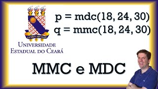 Se os números p e q são respectivamente o máximo divisor comum e o mínimo múltiplo comum dos númer [upl. by Attlee]