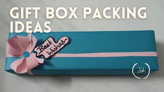 how to pack a gift box for penpencilgift box packing ideasorigami gift boxjskgallery [upl. by Ridley62]