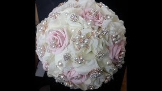 DIY Brooch Bouquet l MARIROMANCE l Wedding project [upl. by Hannie]