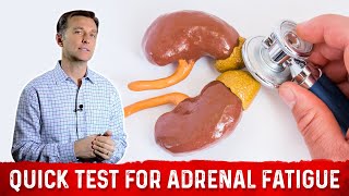 A Quick Test For Adrenal Fatigue – Dr Berg on Adrenal Function [upl. by Yrakcaz]