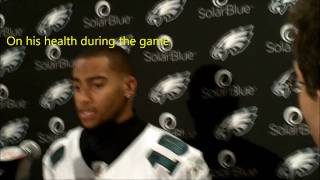 DeSean Jackson postgame Eagles 38 Giants 31 [upl. by Nylatsyrk]