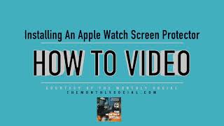 How To Install A Screen Protector on an Apple Watch LK Brand Recommended from Amazon [upl. by Derriey]