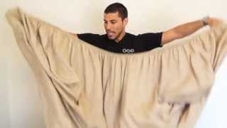 How to Fold a Fitted Sheet in 30 seconds OCD Experience Way [upl. by Odraleba273]