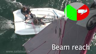 How to sail  Points of Sail  Part 3 of 5 Reaching sailing across the wind [upl. by Akemyt]