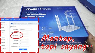 Review Ruijie Reyee RGEW1200 Indonesia  Router Dual Band Support WiFi Mesh [upl. by Iron]