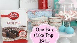 Easy one box cake pops [upl. by Odnuges]