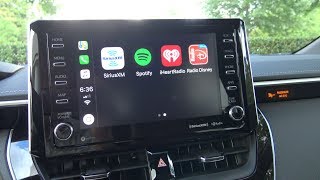 2019 Corolla Hatchback Apple CarPlay and how to use it Part 3 [upl. by Llenrod914]