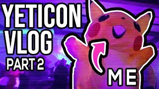 PARTYING AS PIKACHU  Sakura Nozomi and Pikachu Cosplay Adventures  Yeticon 2018 Vlog Part 2 [upl. by Enileme]