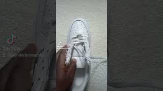 How to lace Nike Air Force 1s sneakers jordan [upl. by Aneerhs]