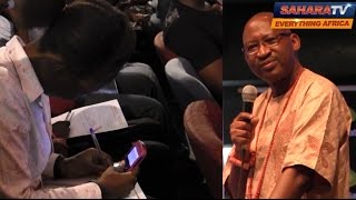 Patrick Obahiagbon At UNILAG  Students Attend With Mobile Dictionaries Pens And Papers [upl. by Adnot428]