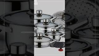 Zillinger 17 Pieces Deluxe Stainless Steel Cookware Set ZL702  By Germany OEM [upl. by Chandal]