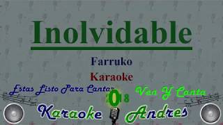 Inolvidable  Farruko  karaoke [upl. by Aruam]