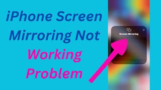 How to Fix Screen Mirroring Not Working iPhone  How to Screen Mirror iPhone to Tv if Not Working [upl. by Eldoree]