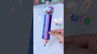 Cute hello kitty squishy pen 🖊️ shorts tonniartandcraft craft love art diy [upl. by Nikolas449]