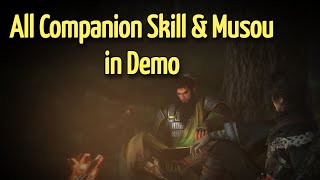 All Demo Companion Art Skill amp Musou  Dynasty Warriors Origin [upl. by Fidele131]