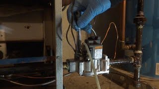 gas valve replaced on boiler [upl. by Elroy]