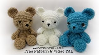 Crochet Bear Video Tutorial [upl. by Yrellih]