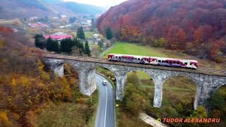 AerialSpotting  R11395 pe Viaductul Teliu [upl. by Kinney]