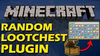 Custom crates in Minecraft with Random Loot Chest Plugin [upl. by Alle]