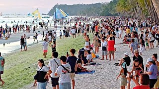 Look This is BORACAY White Beach on March 31 2024 Easter Sunday Dagsa Parin ng mga Tao [upl. by Yelhak811]