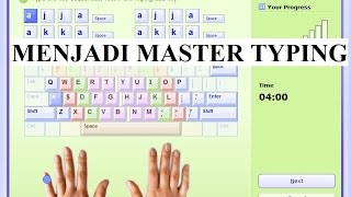 Belajar mengetik 10 jari dengan cepat Menggunakan Software Typing Master Pro [upl. by Edecrem]