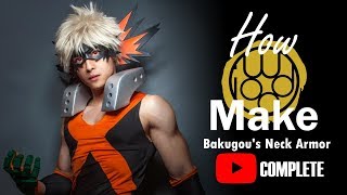 HOW TO MAKE BAKUGOUS NECK PIECE ARMORMY HERO ACADEMIA [upl. by Nisbet850]