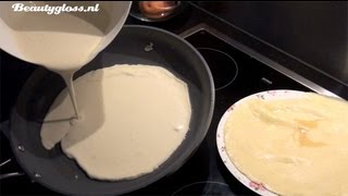 Recept pannenkoeken maken [upl. by Idihsar]