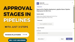 How to create Approval Stages in Pipelines in just 3 steps in 2 min powerplatform cicd [upl. by Michigan206]