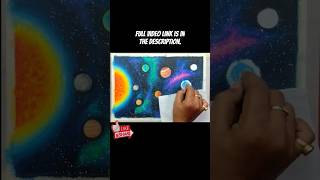 Solar System Drawing  Space Drawing With Planets  Galaxy Drawing  Universe Drawing  Oil Pastels [upl. by Vincent185]