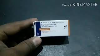 INSULINE INJECTION HUMA MIXTARD BIPHASIC ISOPHANE INSULINE INJECTION 40IUML10ML BY DOCTOR GUIDE 55M [upl. by Anirt426]